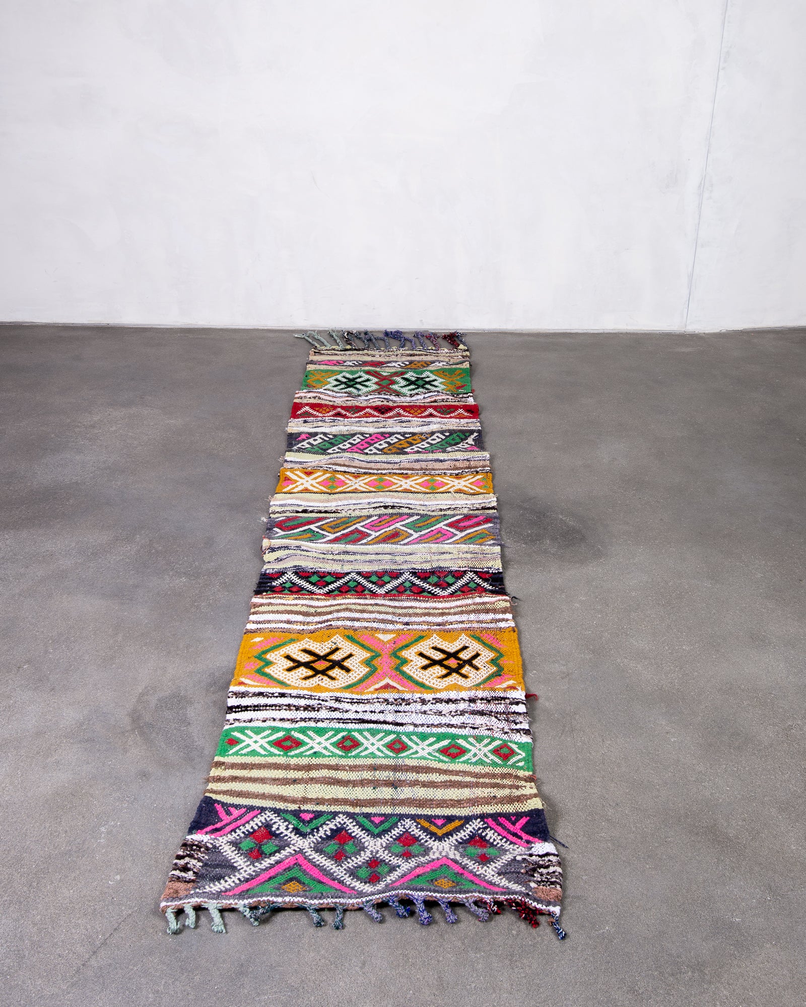 Modern designer handcrafted Berber rug from morocco Kelim with beautiful colors and patterns